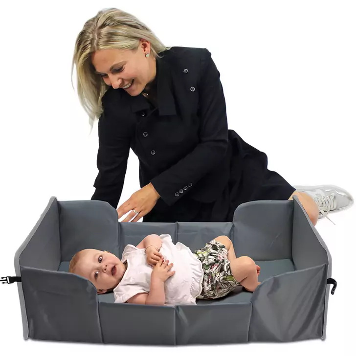 Patut pliabil compact de calatorie Dooky TRAVELLER Grey Melange