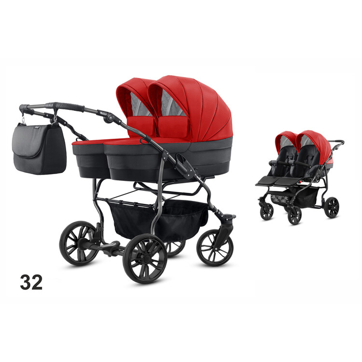 Carucior pentru gemeni Mikado TWIN 2023 T-32 2 in 1