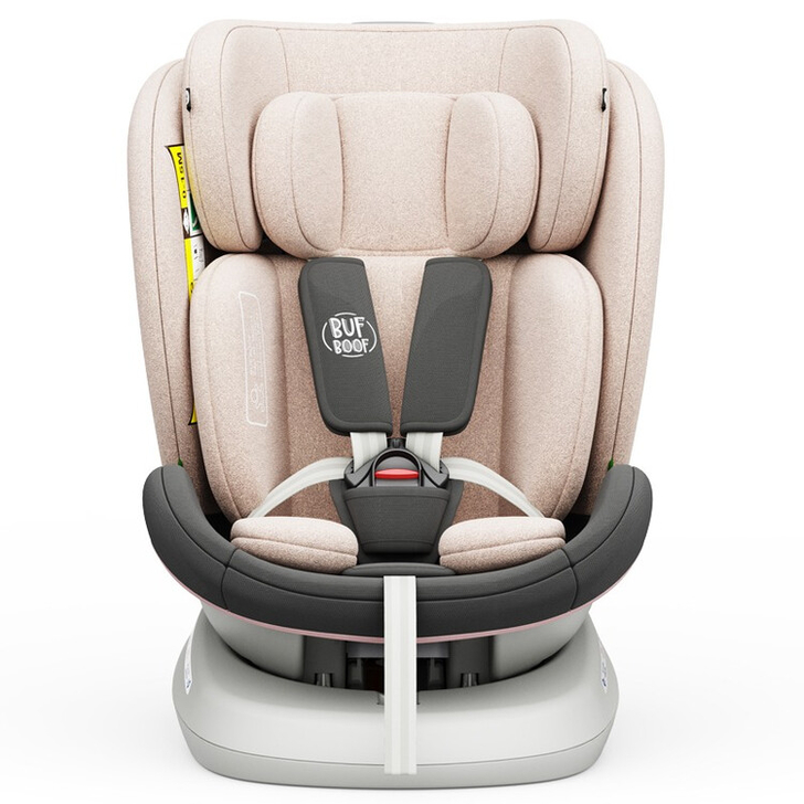 Scaun auto Tweety Plus iSize Buf Boof LightPink cu isofix Rotativ 360 grade Pozitie Somn Top Tether 0-36 kg 40-150 cm