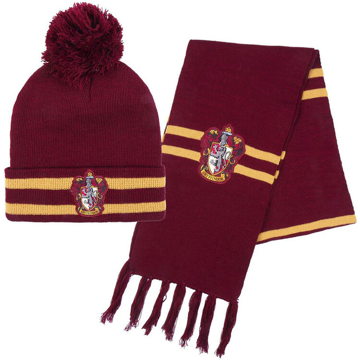Set caciula dublata si fular Harry Potter Gryffindor, 4 - 8 ani