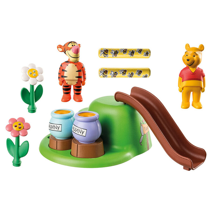 PLAYMOBIL - 1.2.3 & DISNEY: GRADINA CU ALBINE A LUI WINNIE SI TIGGER