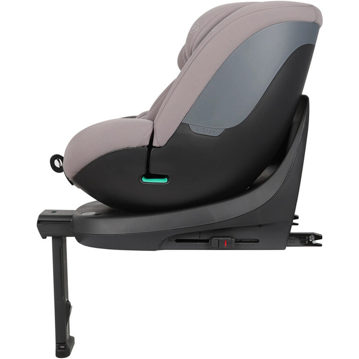 Scaun auto pentru copii, Lotus, Nastere - 125 Cm, Rotire 360° grade, Tehnologie Isofix I-Size, Spatar reglabil, Conform cu standardul european de securitate ECE R129, FreeON, Grey