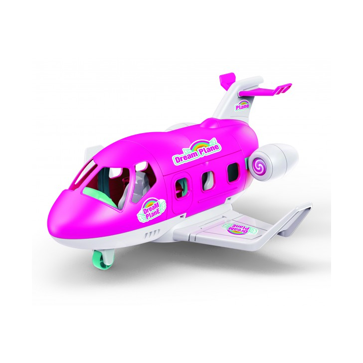Set de joaca Avion privat cu papusa Evelyn inclusa si animal companie RS Toys