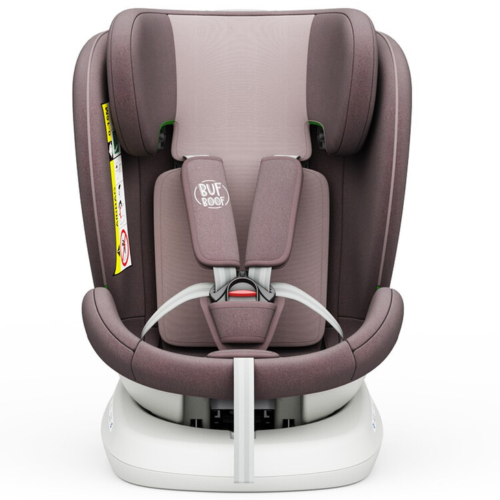 Scaun Auto Tweety Plus DELUXE BUF BOOF iSIZE LightRed cu Isofix rotativ 360 grade 40-150 cm