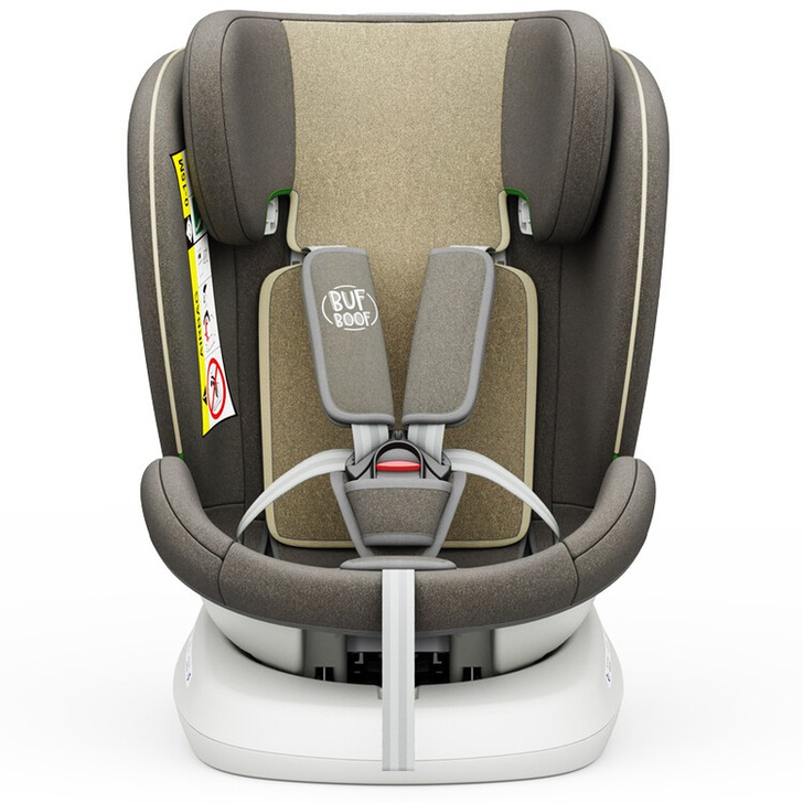 Scaun Auto Tweety Plus DELUXE BUF BOOF iSIZE LightBrown cu Isofix rotativ 360 grade 40-150 cm