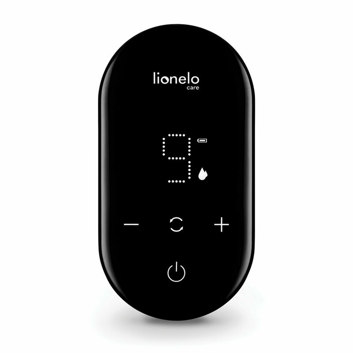 Lionelo - Pompa dubla de san, Electrica, Cu 9 nivele de aspiratie, 5 moduri de masaj, Afisaj LED, Imita suptul natural al copilului, Functionare pana la 90 min, Silentioasa, Fara BPA, Include 2 recipiente de 150 ml si 2 pungi, Cablu USB, Husa, Alb/Gri