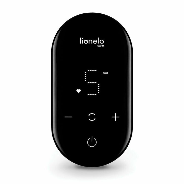 Lionelo - Pompa dubla de san, Electrica, Cu 9 nivele de aspiratie, 5 moduri de masaj, Afisaj LED, Imita suptul natural al copilului, Functionare pana la 90 min, Silentioasa, Fara BPA, Include 2 recipiente de 150 ml si 2 pungi, Cablu USB, Husa, Alb/Gri