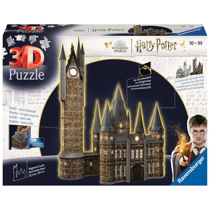 Ravensburger - Puzzle 3d Cu Led Harry Potter Turn Astronomie 540 Piese