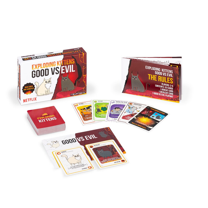 Joc de societate Exploding Kittens: BINE vs RAU