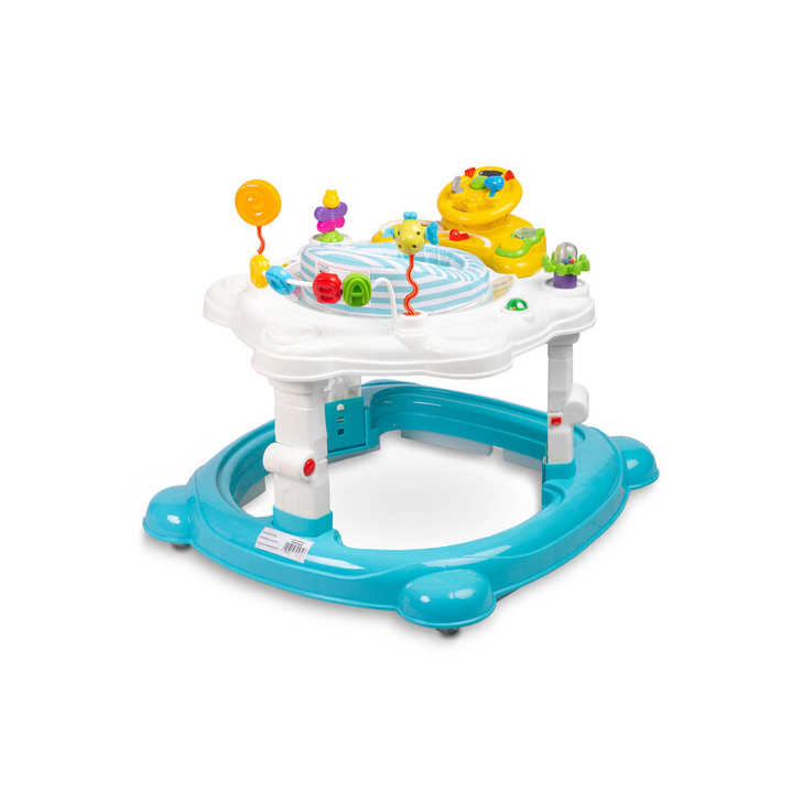 Premergator, jumper si leagan pentru bebelusi max. 12 Kg Toyz HIPHOP 360° Albastru Deschis