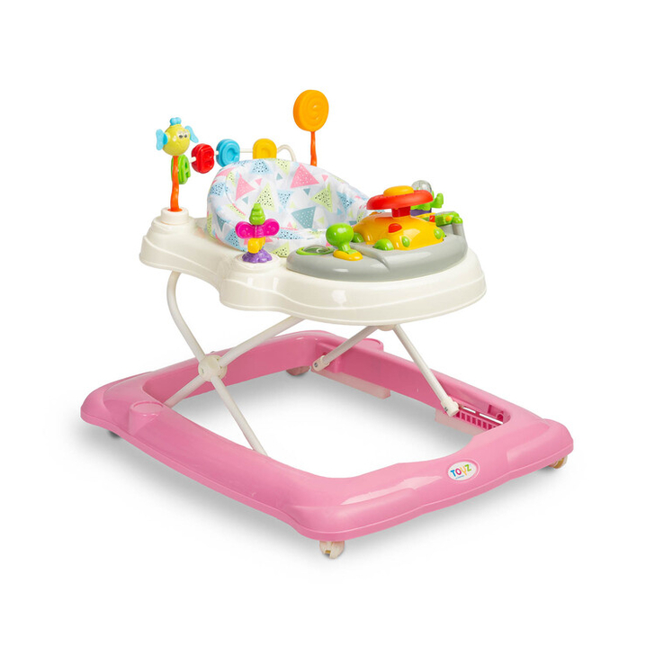 Premergator cu scaun rotativ 360° maxim 12 Kg Toyz STEPP Roz