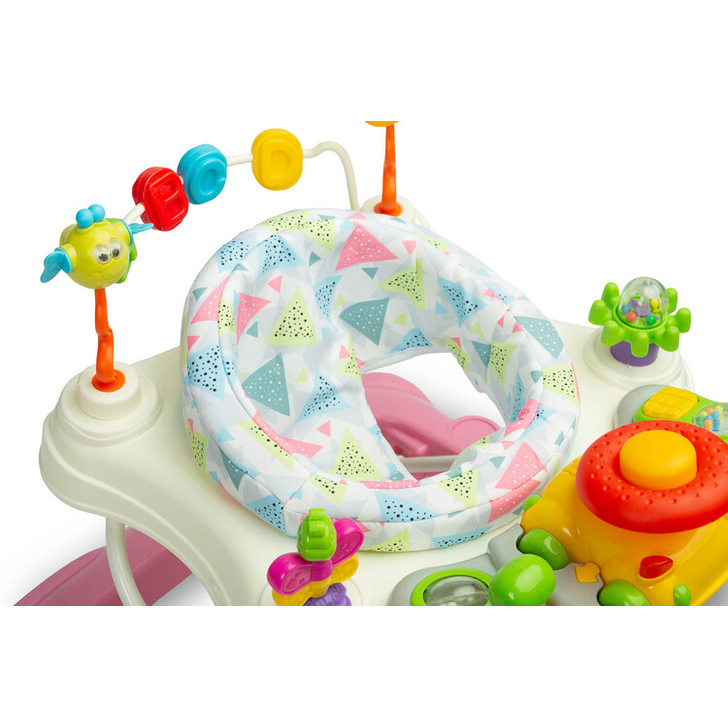 Premergator cu scaun rotativ 360° maxim 12 Kg Toyz STEPP Roz