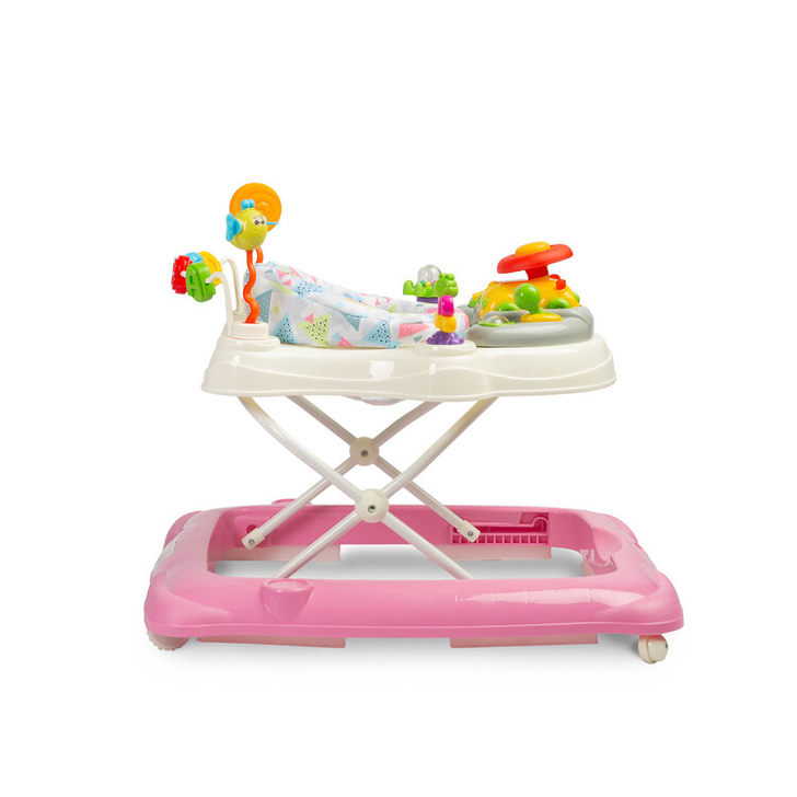 Premergator cu scaun rotativ 360° maxim 12 Kg Toyz STEPP Roz