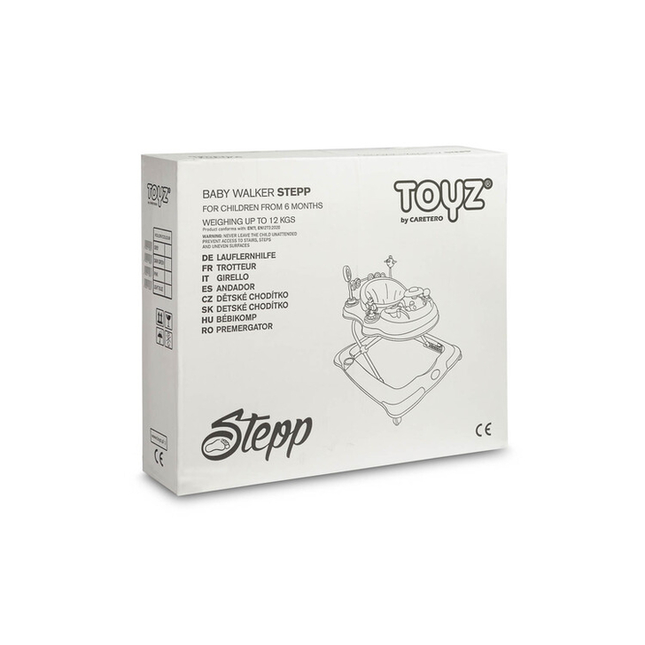 Premergator cu scaun rotativ 360° maxim 12 Kg Toyz STEPP Roz