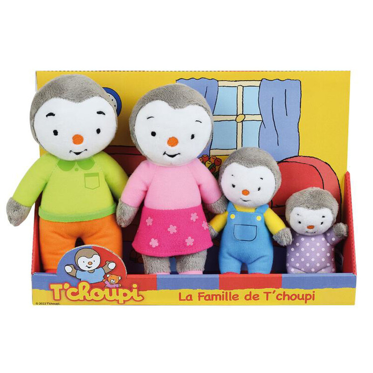 Set 4 Plusuri Jemini Familia De Pinguini Tchoupi