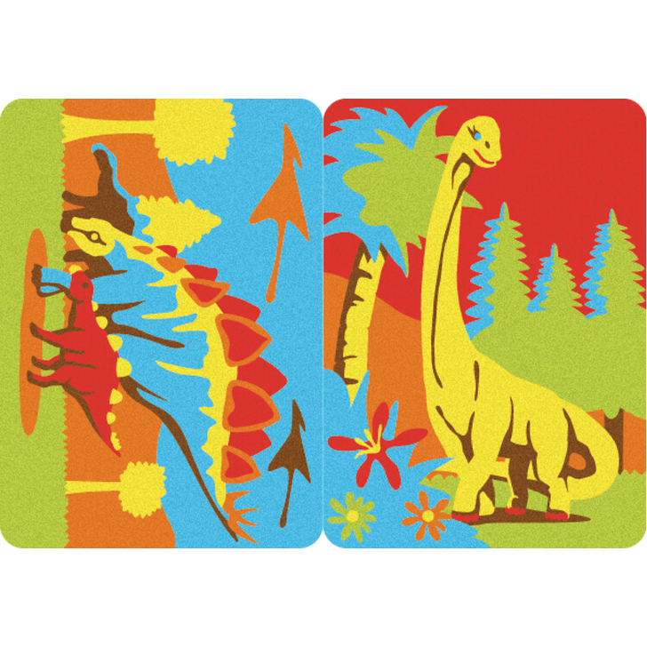 Kit de desenat cu particule de marmura - Dinozauri