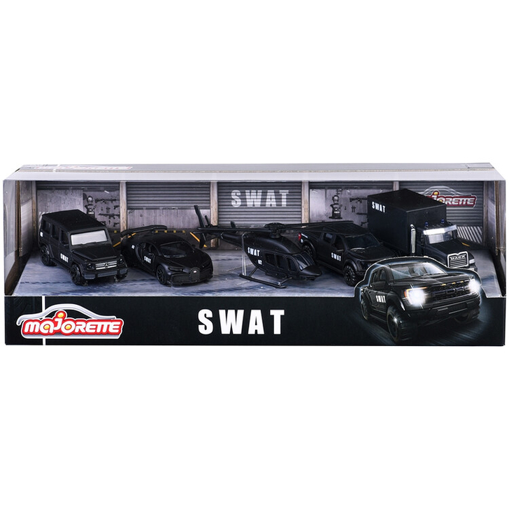 Set Majorette SWAT cu 5 vehicule