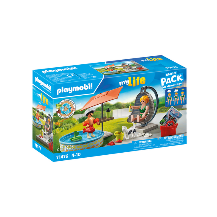 Playmobil-DISCTRACTIE LA PISCINA IN CURTE