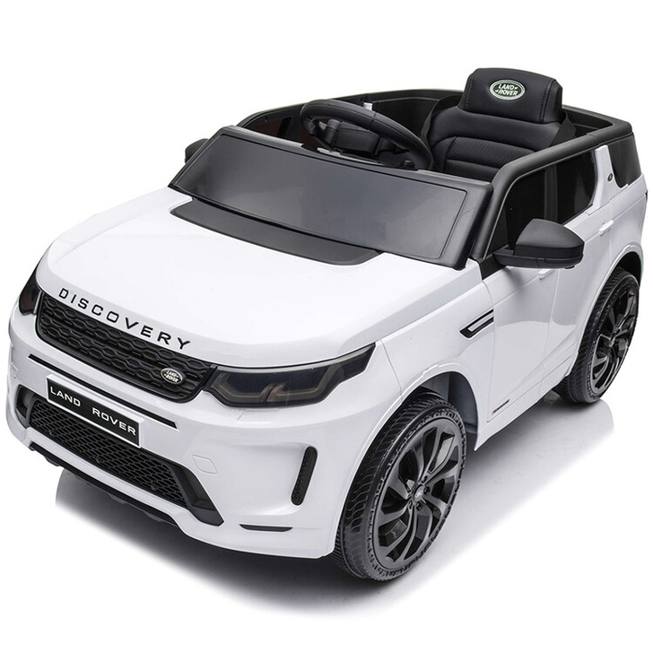 Masinuta electrica Chipolino SUV Land Rover Discovery cu scaun din piele si roti EVA white