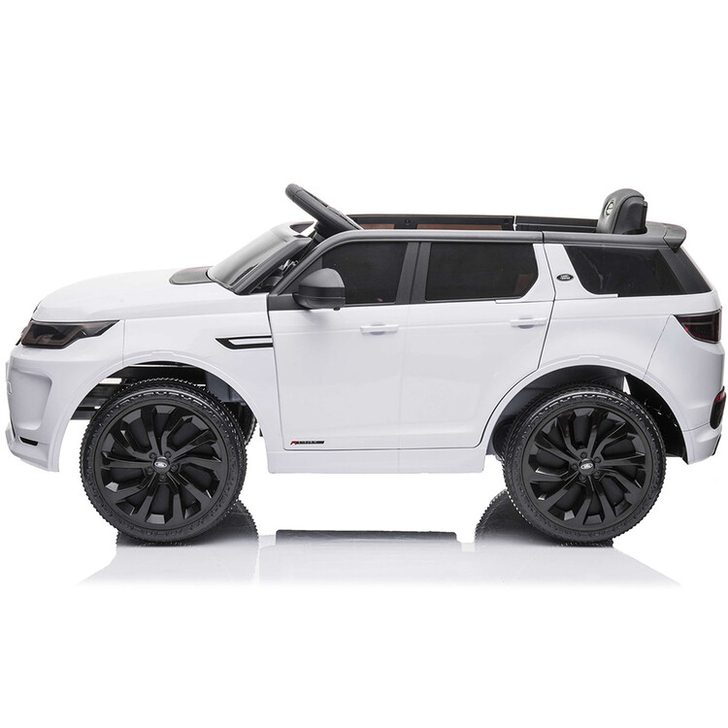 Masinuta electrica Chipolino SUV Land Rover Discovery cu scaun din piele si roti EVA white