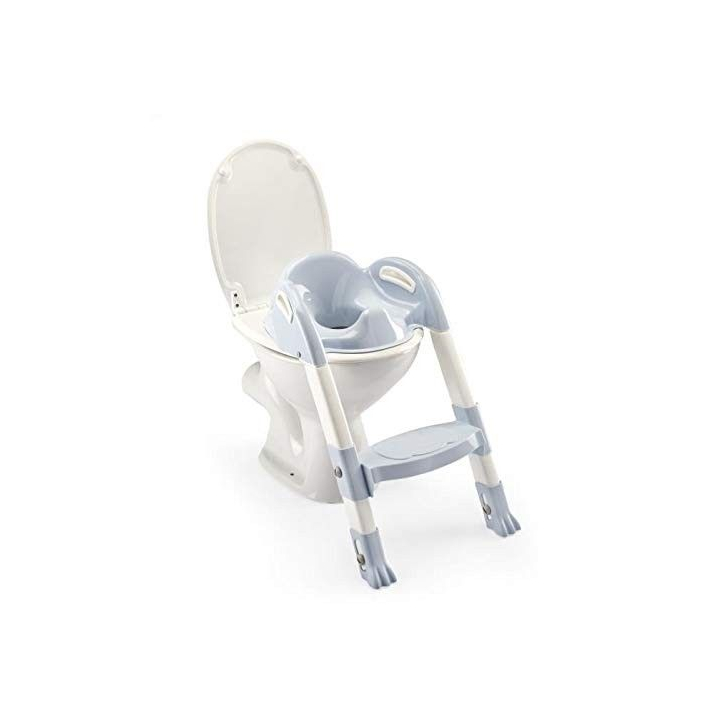 Reductor pentru toaleta cu scarita Kiddyloo Baby blue